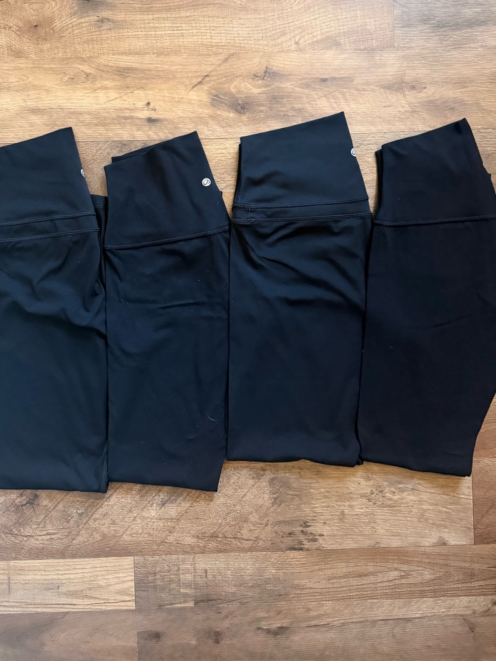 CRZ YOGA Black High-Waist Performance Leggings - 4 Pairs